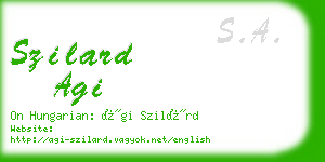 szilard agi business card